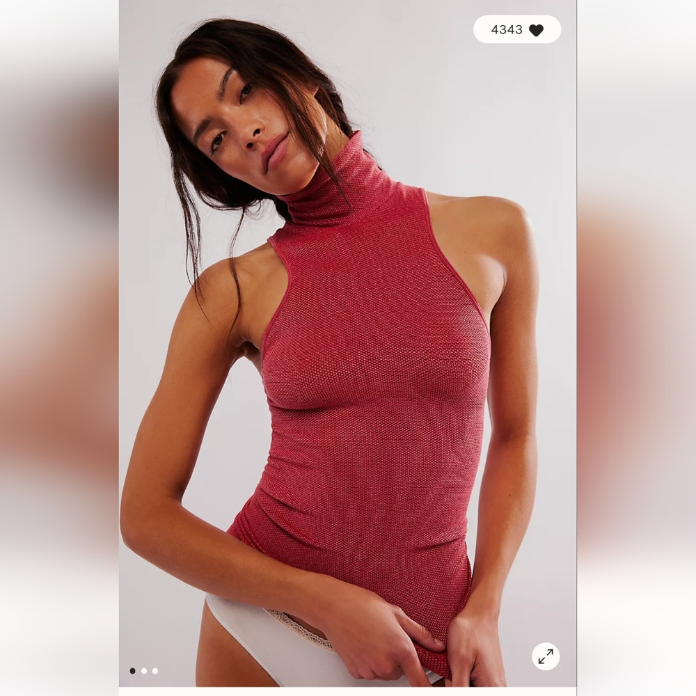 Free people always ready turtleneck tank
